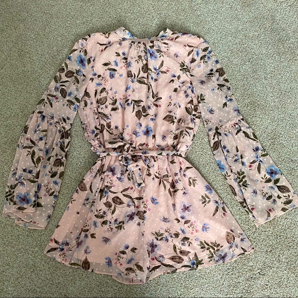 Primark Pants - Floral print longsleeve romper